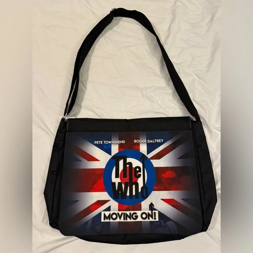 The Who - Classic Tour Memorabilia - Black Canvas Messenger Bag